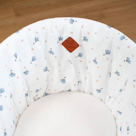 Habillage de couffin en gaze de coton Bleuet imprimé floral 6 - vertbaudet enfant 