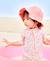 Chapeau en broderie anglaise bébé fille écru+vert sauge+vieux rose 9 - vertbaudet enfant 