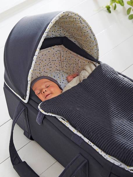 Couffin souple anthracite/étoiles 2 - vertbaudet enfant 