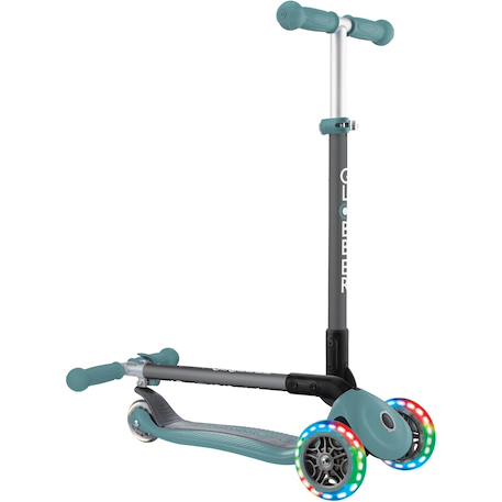 Trottinette primo - 120/80 mm, abec 5, 3 roues, réglable, roues led Bleu 4 - vertbaudet enfant 