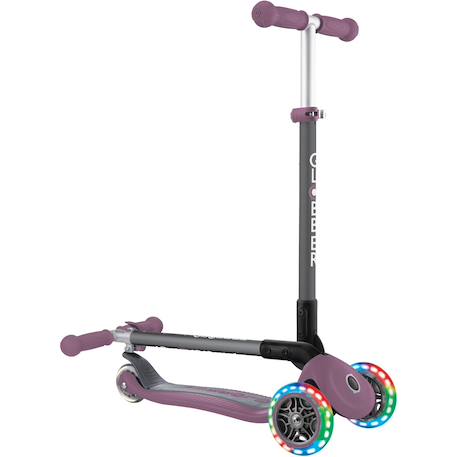 Trottinette primo - 120/80 mm, abec 5, 3 roues, hauteur réglable,roues led Rose 3 - vertbaudet enfant 