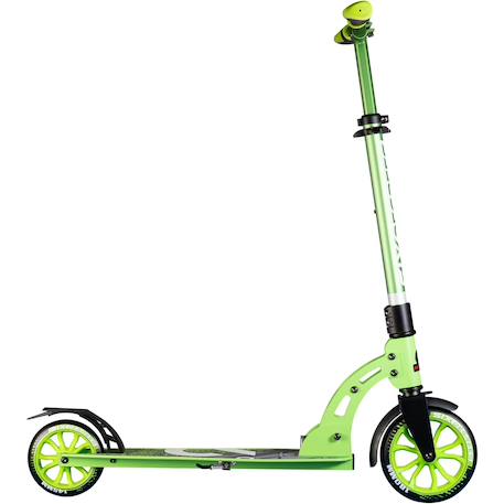 Six degrees trottinette junior aluminium - mécanisme de pliage et béquille - 180/145 mm Vert 3 - vertbaudet enfant 