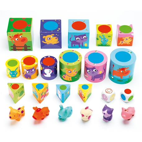 3 jeux pour les petits ludanimo Multicolore 4 - vertbaudet enfant 