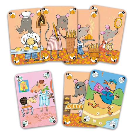 Jeu de 7 familles happy family Multicolore 2 - vertbaudet enfant 