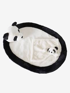 Jouet-Premier âge-Doudous et jouets en tissu-Coffret tapis de jeu + doudou Panda.