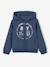 Sweat garçon zippé à capuche sport anthracite+BLEU FONCE UNI AVEC DECOR+vert sapin 4 - vertbaudet enfant 