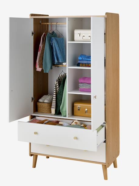 Armoire 2 portes Moonlight blanc 4 - vertbaudet enfant 