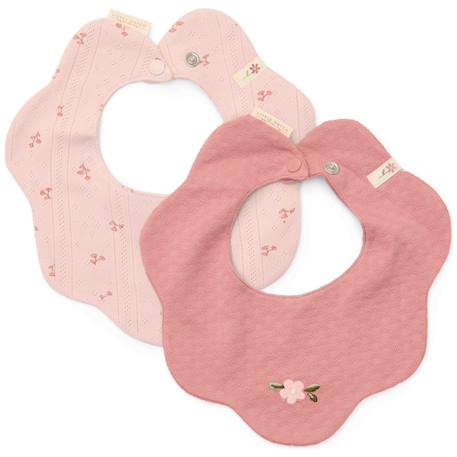 Set de 2 bavoirs fairy flowers-pink blush Rose 1 - vertbaudet enfant 