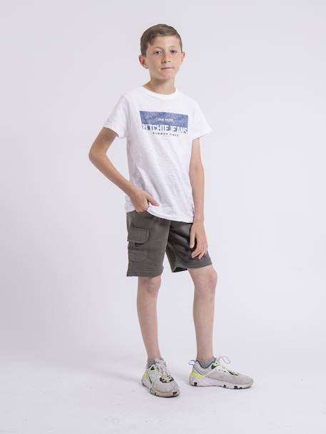 Bermuda molleton baldwin garçon Kaki 4 - vertbaudet enfant 
