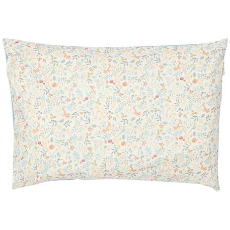 Housse de couette+oreiller lit bébé blossom (100 x 140 cm) Blanc, bleu, multicolore+Blanc, multicolore+Bleu+Rose 3 - vertbaudet enfant 