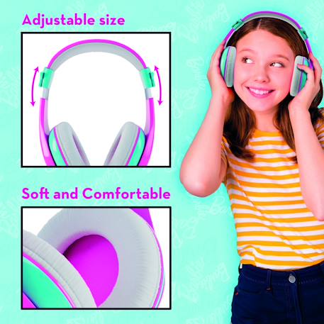 Casque bluetooth barbie MULTICOLORE 2 - vertbaudet enfant 