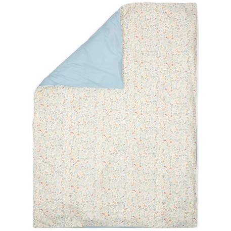 Housse de couette+oreiller lit bébé blossom (100 x 140 cm) Blanc, bleu, multicolore+Blanc, multicolore+Bleu+Rose 2 - vertbaudet enfant 