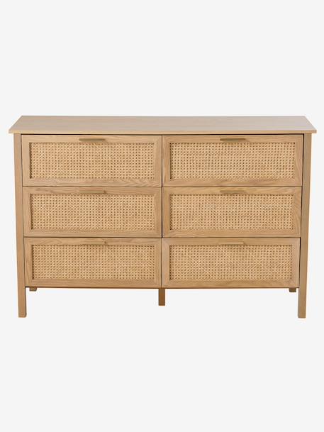 Commode double cannage ELLA avec 6 tiroirs, profondeur 42cm bois 6 - vertbaudet enfant 