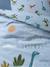 Parure housse de couette + taie d'oreiller enfant avec coton recyclé DINO FRIENDS bleu glacier 7 - vertbaudet enfant 