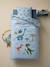 Parure housse de couette + taie d'oreiller enfant avec coton recyclé DINO FRIENDS bleu glacier 1 - vertbaudet enfant 