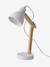 Lampe à poser articulée en bois et métal blanc+rose 2 - vertbaudet enfant 