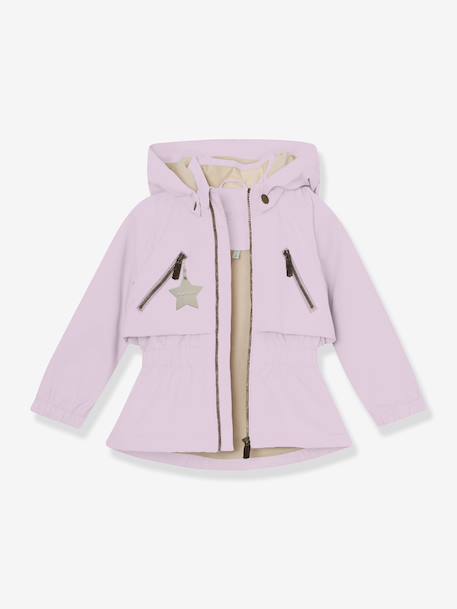 Veste mi-saison imperméable fille avec doublure polaire MATALGEA bois de rose+lilas poudré+rose poudré+vert sauge 23 - vertbaudet enfant 
