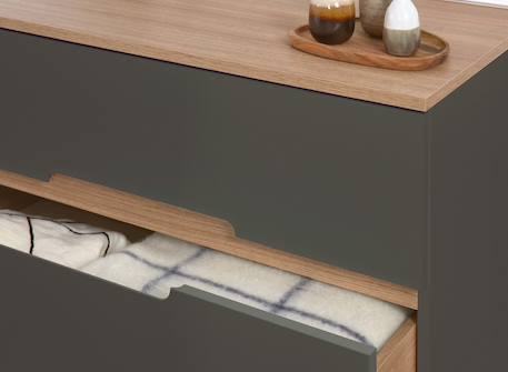 Petite chambre enfant milor Anthracite /bois+Blanc / bois 6 - vertbaudet enfant 
