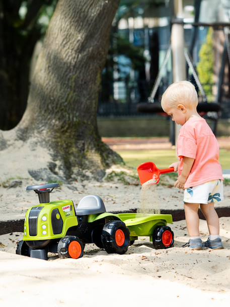 Porteur tracteur claas 1er âge avec remorque, pelle et râteau Vert claas 6 - vertbaudet enfant 