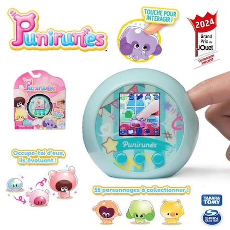 Punirunes - animaux interactifs - jeu tactile avec animaux digitaux Multicolore 3 - vertbaudet enfant 
