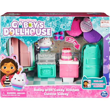 La maison de poupée de gabby's dollhouse - chambre de luxe - la cuisine de cakey Multicolore 6 - vertbaudet enfant 