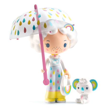 Figurines tinyly prunelle & bianca Multicolore 1 - vertbaudet enfant 