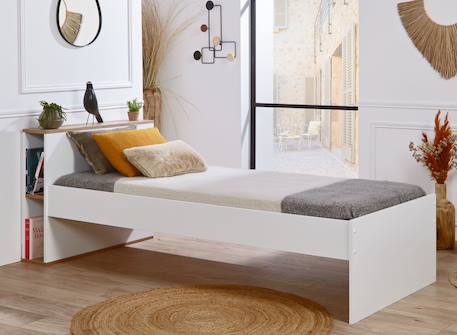 Chambre enfant complète milor Anthracite /bois+Blanc/ bois 10 - vertbaudet enfant 