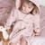 Peluche faon fairy garden (10 cm) Rose, beige, marron 6 - vertbaudet enfant 