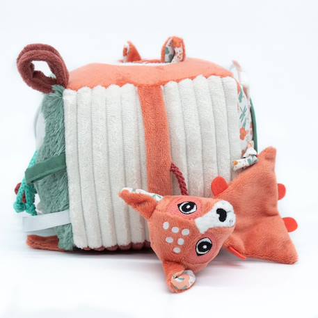 Cube d'activités en tissu Rose 4 - vertbaudet enfant 