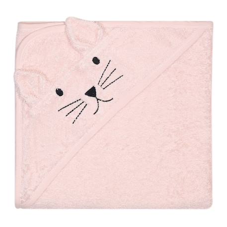 Cape de bain chat Gris+Rose+Rose foncé 11 - vertbaudet enfant 