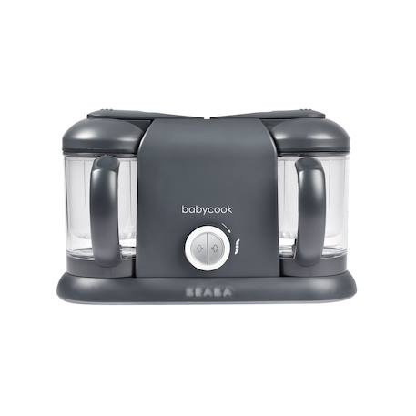 Robot cuiseur 4 en 1 contenance xxl 2200 ml babycook duo Blanc argent+Gris foncé 7 - vertbaudet enfant 