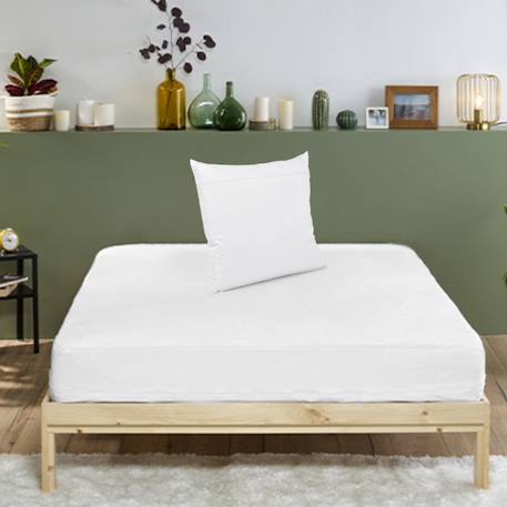 Pack alèse + sous-taie d'oreiller anti-punaises de lit Blanc 2 - vertbaudet enfant 