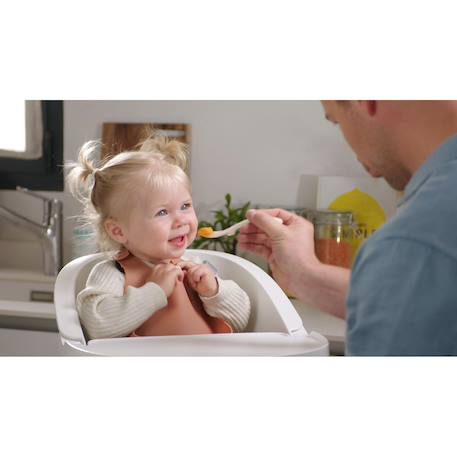 Bavoir silicone récupérateur réglable Rose ancienne+Terracotta+Vert sauge 10 - vertbaudet enfant 