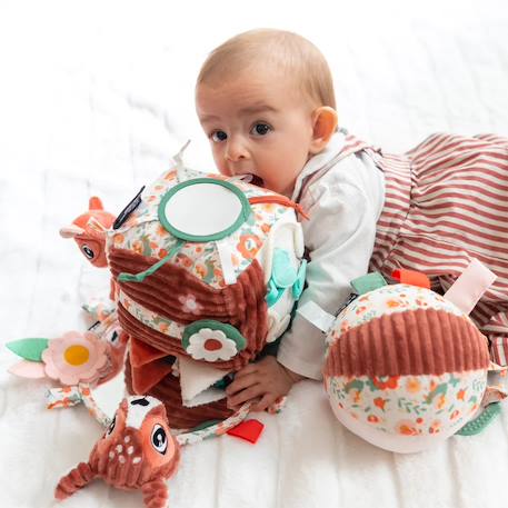 Cube d'activités en tissu Rose 2 - vertbaudet enfant 