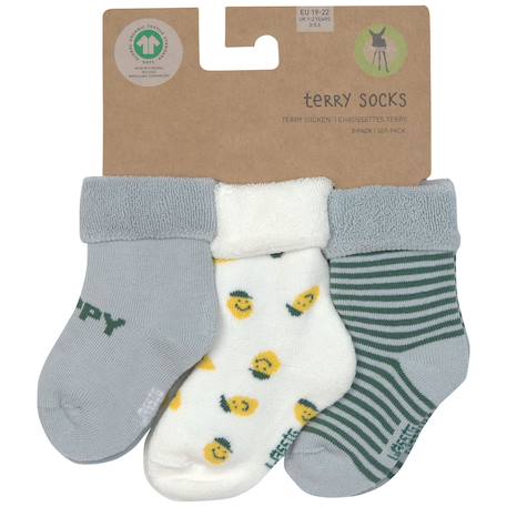 Lot de 3 paires de chaussettes bébé Bleu+Rose 5 - vertbaudet enfant 