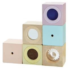 Jouet-Premier âge-Blocs sensoriels pastel
