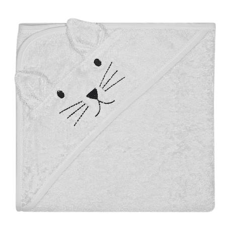 Cape de bain chat Gris+Rose+Rose foncé 6 - vertbaudet enfant 