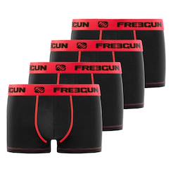 -Lot de 4 boxers  coton rouge