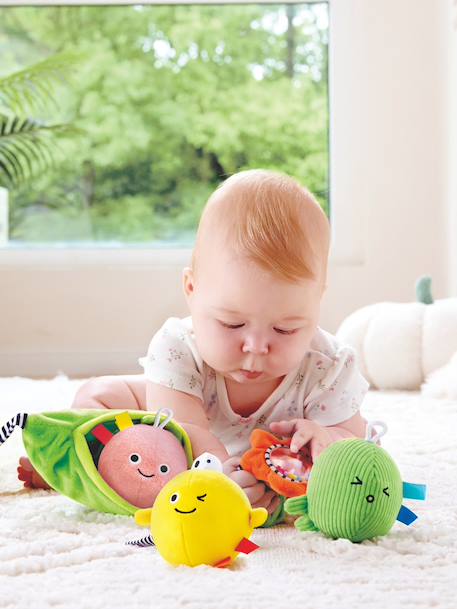 Hochet 3 petits pois multicolore 1 - vertbaudet enfant 