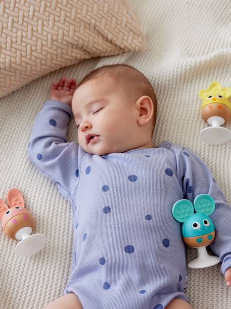 3 hochets à ventouse - animaux multicolore 1 - vertbaudet enfant 