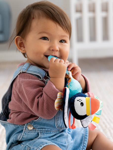 Doudou macareux à mordiller multicolore 2 - vertbaudet enfant 