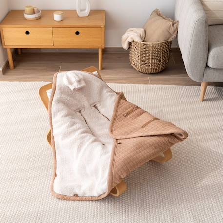 Nid d'ange biside ouatiné hiver  - teddy matelassé chaud Beige+Green+Lunar+Mix grey+Vintage 6 - vertbaudet enfant 