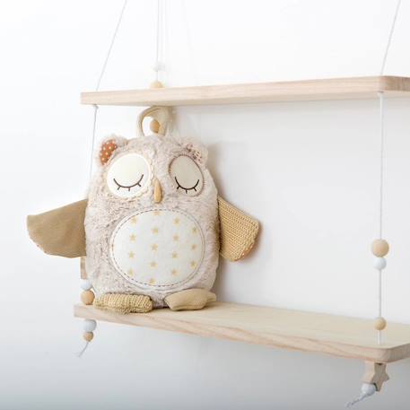Peluche musicale chouette Beige 4 - vertbaudet enfant 