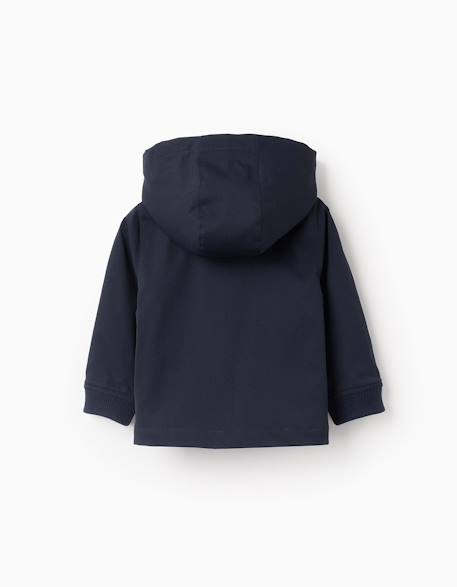 Blouson avec capuche amovible Bleu foncé 3 - vertbaudet enfant 