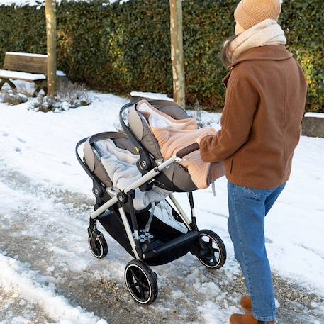 Nid d'ange biside ouatiné hiver  - teddy matelassé chaud Beige+Green+Lunar+Mix grey+Vintage 21 - vertbaudet enfant 