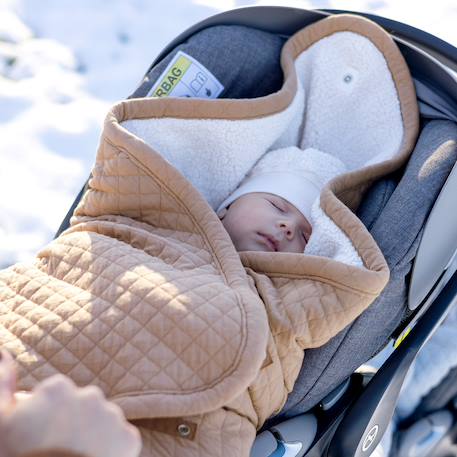 Nid d'ange biside ouatiné hiver  - teddy matelassé chaud Beige+Green+Lunar+Mix grey+Vintage 3 - vertbaudet enfant 