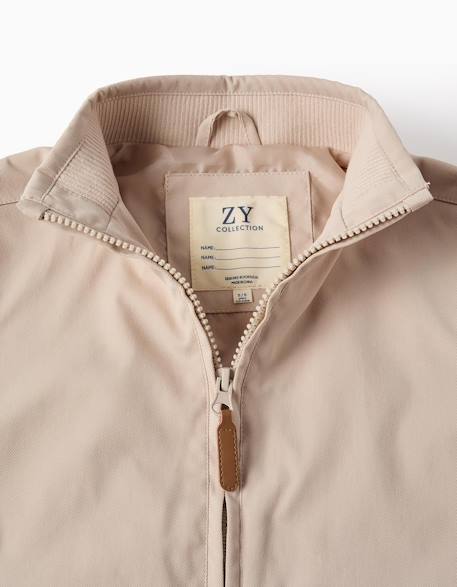 Veste avec capuche amovible Beige clair+Bleu foncé 4 - vertbaudet enfant 
