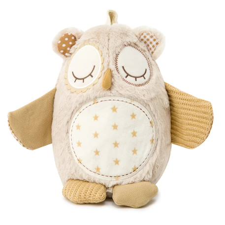 Peluche musicale chouette Beige 1 - vertbaudet enfant 