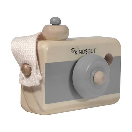 Appareil photo en bois aquamarine Aquamarine+Gris foncé 11 - vertbaudet enfant 
