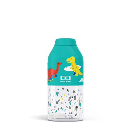 Bouteille enfant en tritan™ 330ml positive s Bleu+Bleu dino+Bleu wolf+Cannelle fox+Rose+Rose birds+Vert forest+Vert raccoon 4 - vertbaudet enfant 